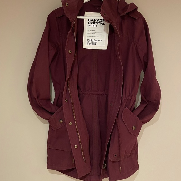 Burgundy utility jacket - Picture 3 of 3